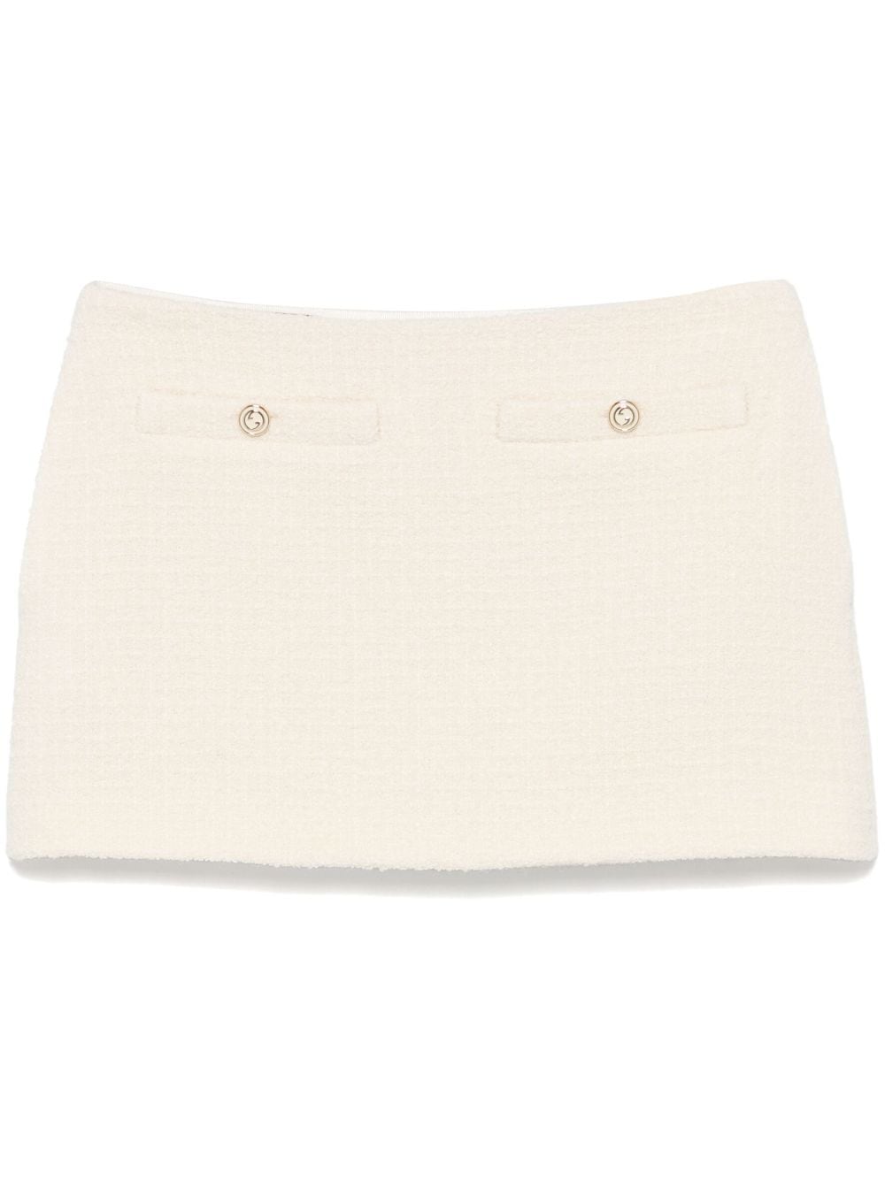 GUCCI Thigh-Length Mini Bouclé Skirt