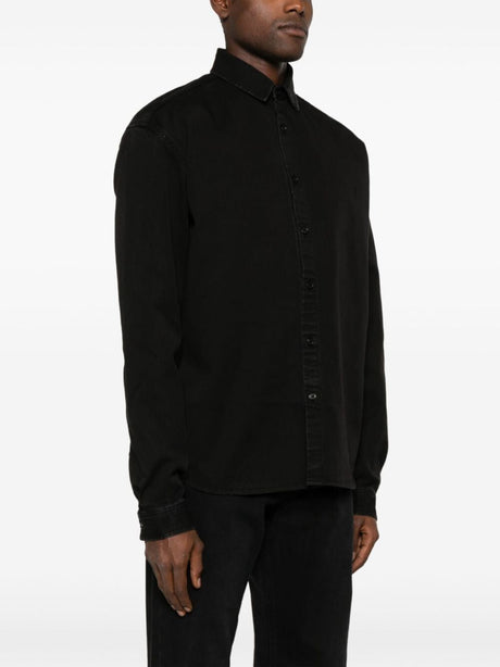 SAINT LAURENT Cascading Elegance Button-Up Shirt