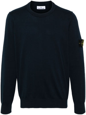 STONE ISLAND Men's Regular Fit Crew-Neck Cotton Jumper