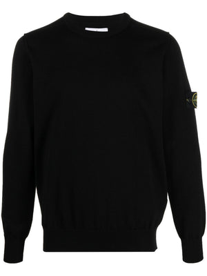 STONE ISLAND Men's Regular Fit Crew-Neck Cotton Jumper