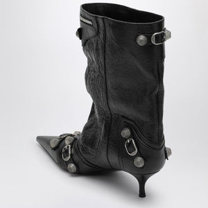 BALENCIAGA Wide Ankle Boot with Decorative Zip Fastening