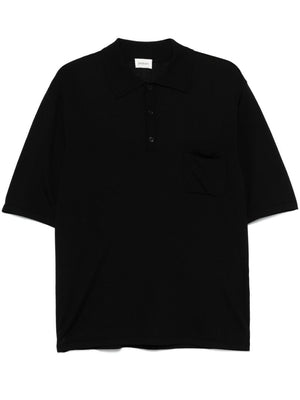 SAINT LAURENT Logo Embroidered Mini Polo Shirt for Men