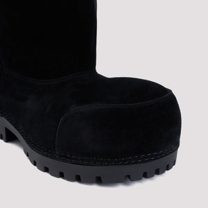 BALENCIAGA Chic Suede Low Boots with Shearlining