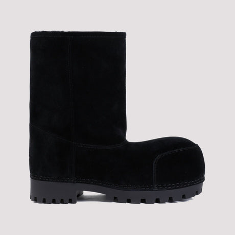 BALENCIAGA Alaska Fur-Lined Low Boots for Men