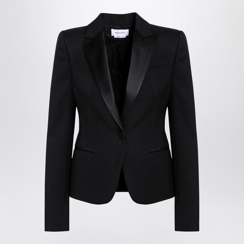 ALEXANDER MCQUEEN Single-Breasted Wool Jacket for Women