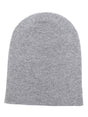 SAINT LAURENT Heather Grey Cashmere Knit Beanie