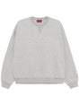 GUCCI Women's Grey Mini Sweatshirt with Embossed Logo