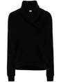 SAINT LAURENT Drape Detail Soft Hoodie for Women