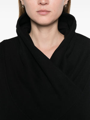 SAINT LAURENT Drape Detail Soft Hoodie for Women