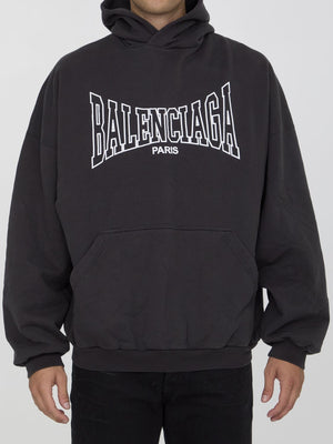 BALENCIAGA Oversized Paris Motif Hoodie