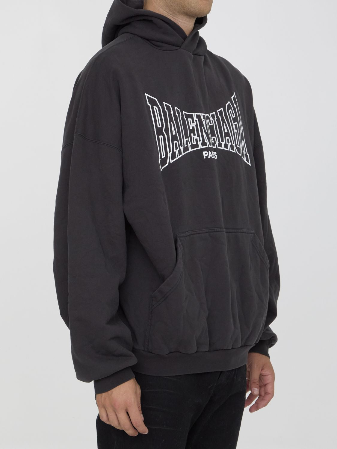 BALENCIAGA Oversized Paris Motif Hoodie