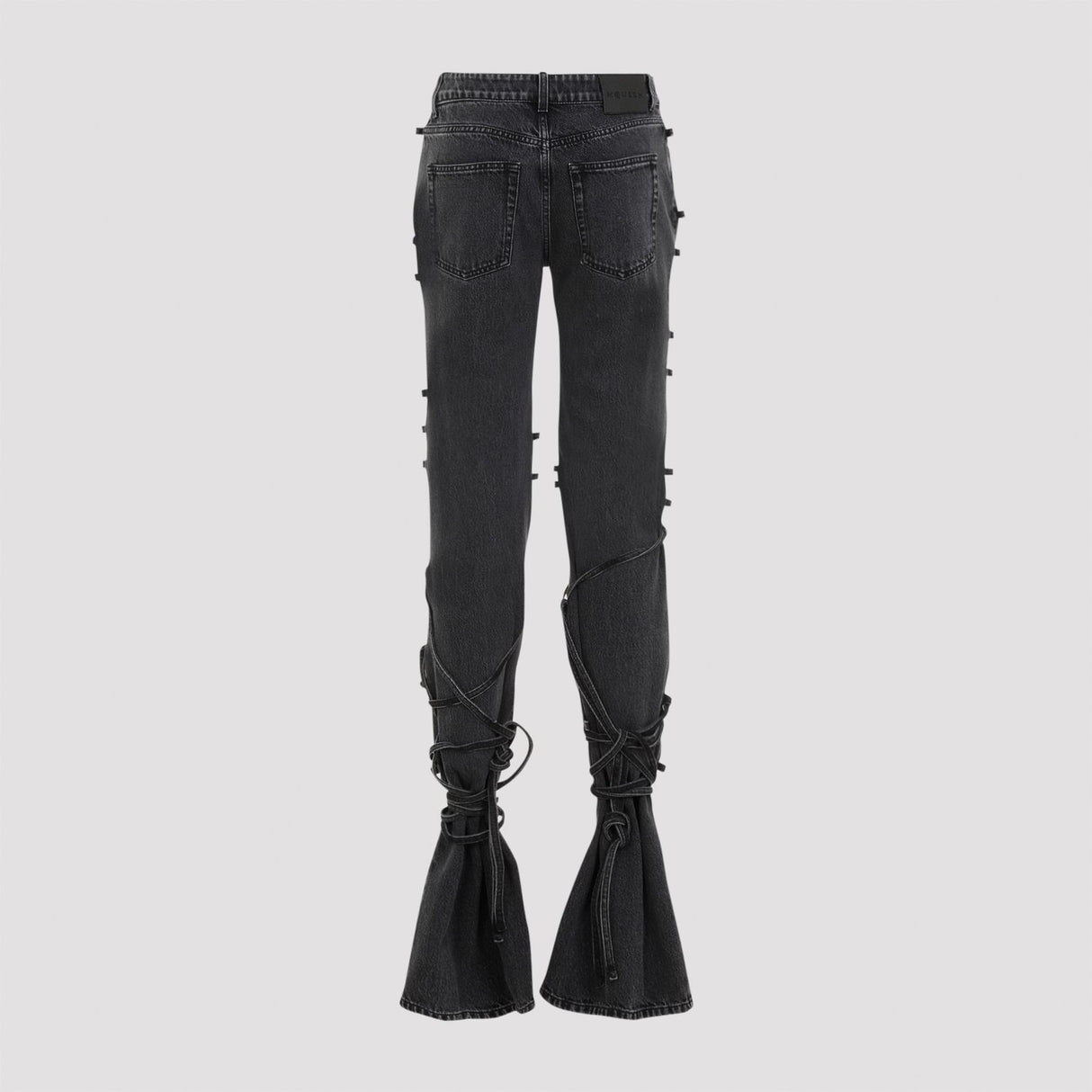 ALEXANDER MCQUEEN Tied High-Waisted Jeans