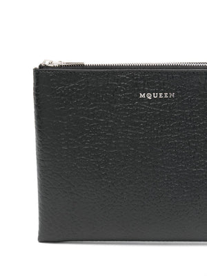 ALEXANDER MCQUEEN Chic Cross-Bar Zip Pouch Handbag