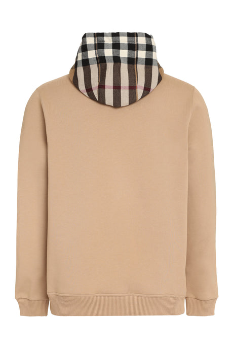 BURBERRY Camel Cotton-Blend Crewneck Sweatshirt