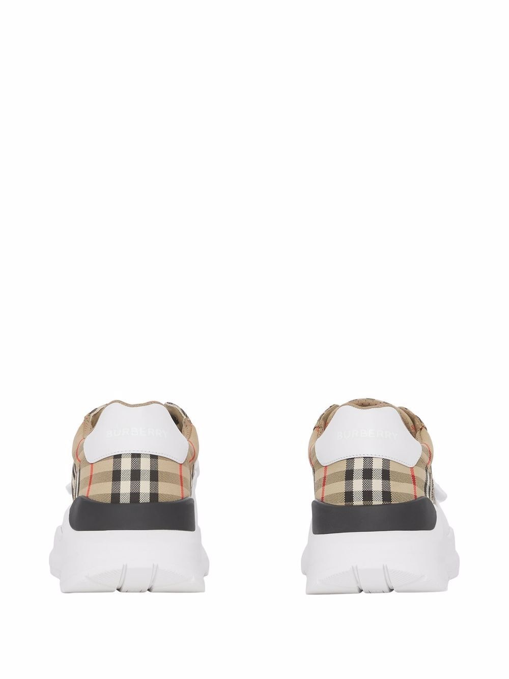 BURBERRY Vintage Check Fabric Sneakers for Men