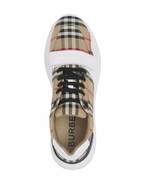 BURBERRY Vintage Check Fabric Sneakers for Men