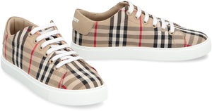 BURBERRY Checkered Beige Sneakers for Women - SS24 Collection