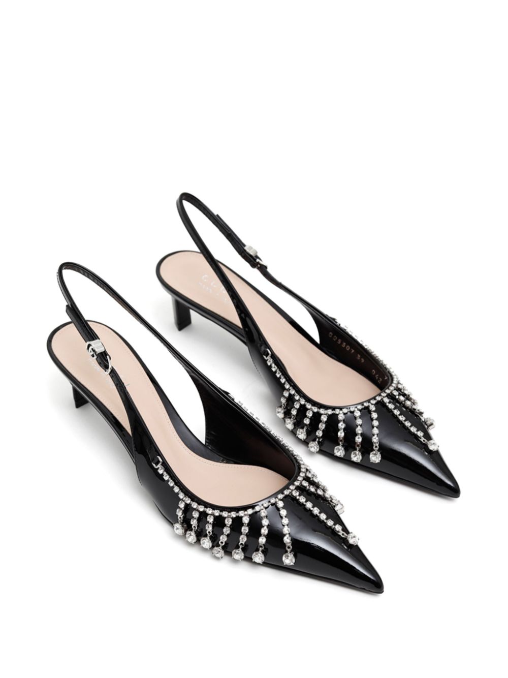 GUCCI Crystal-Embellished Kitten Heel Pumps for Women