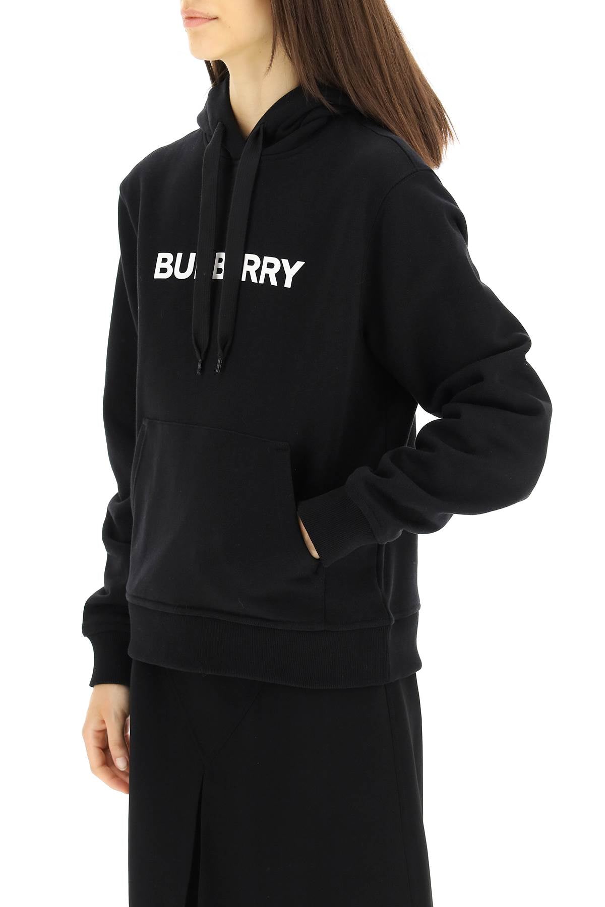 BURBERRY Horseferry-Print Hoodie for Women in Black - FW23 Collection