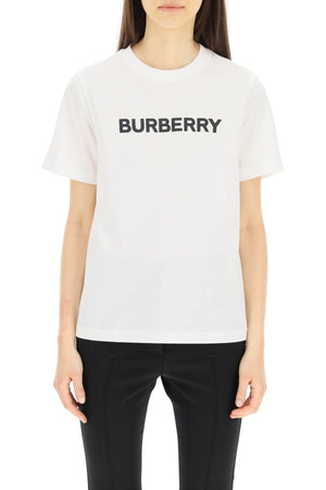 BURBERRY White Cotton T-Shirt for Women - Size S and Regular Fit