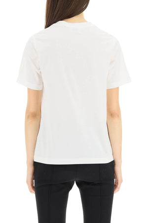 BURBERRY White Cotton T-Shirt for Women - Size S and Regular Fit