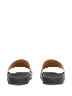 BURBERRY Furley Check Slide Sandals