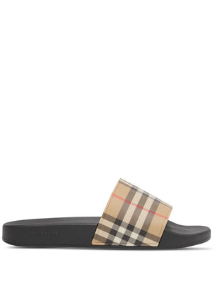 BURBERRY Furley Check Slide Sandals