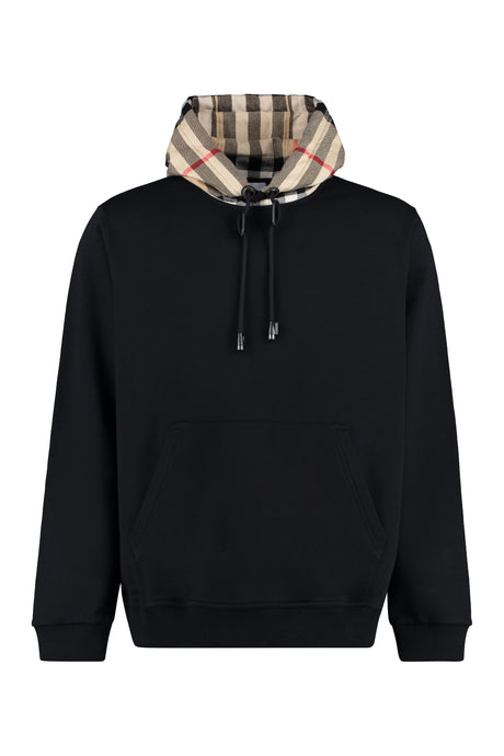 BURBERRY Classic Check Pattern Hoodie for Men