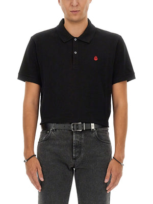 ALEXANDER MCQUEEN Skull Polo Shirt - Size L