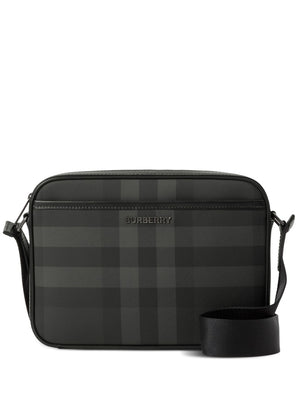 BURBERRY Charcoal Mini Crossbody Handbag - Ideal for Every Occasion