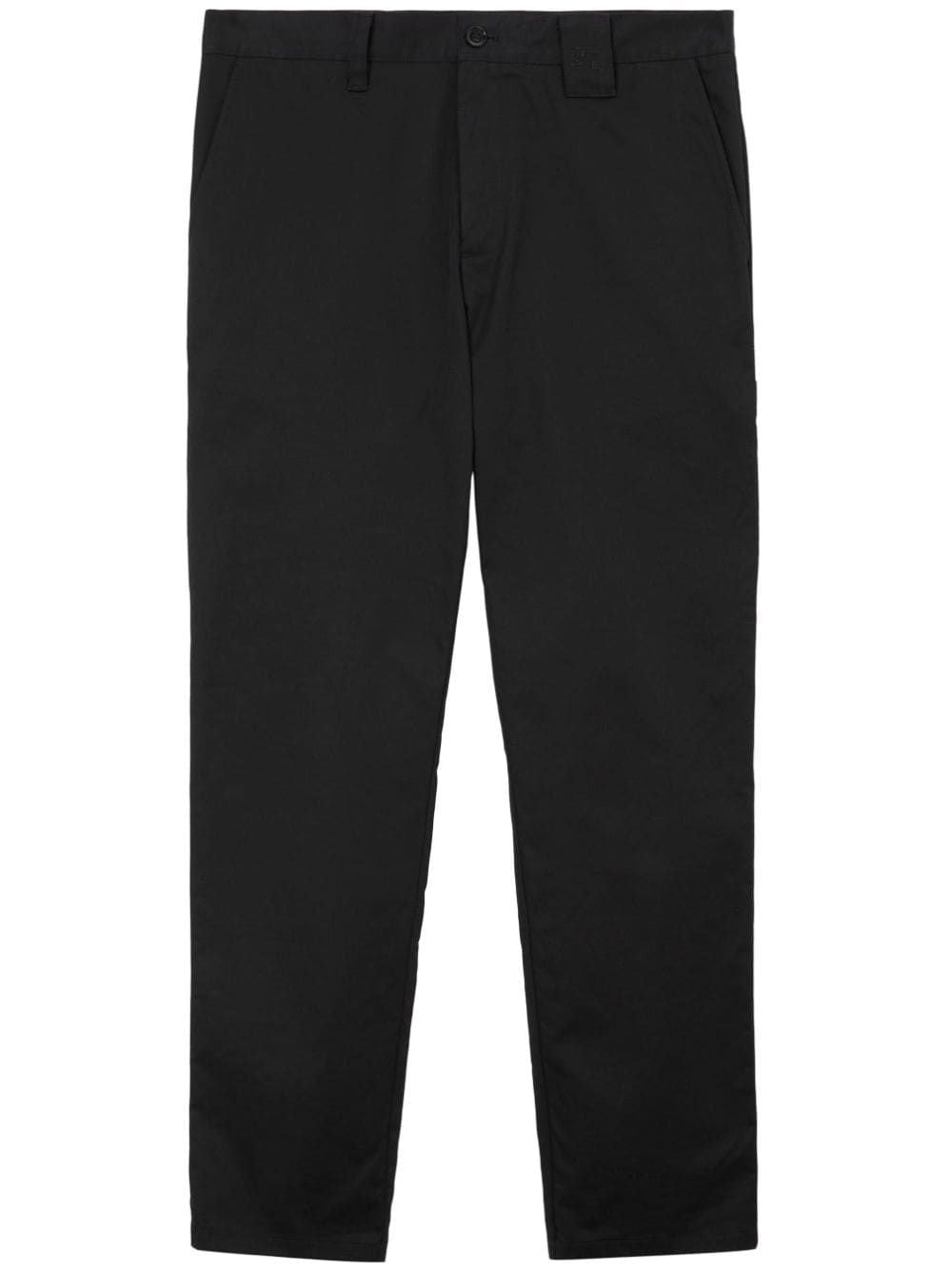 BURBERRY Classy Black Cotton Trousers for Men