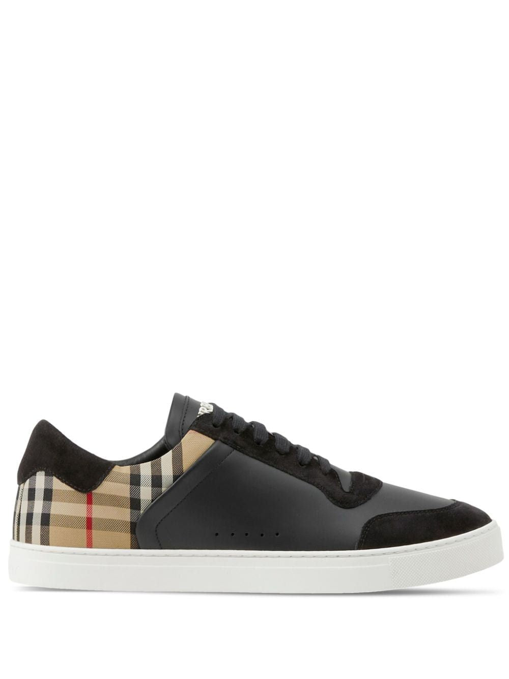 BURBERRY Men's Black FW23 Calf Suede Sneakers