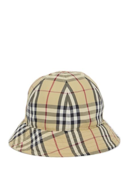 BURBERRY Vintage Check Nylon Bucket Hat - FW23 Collection