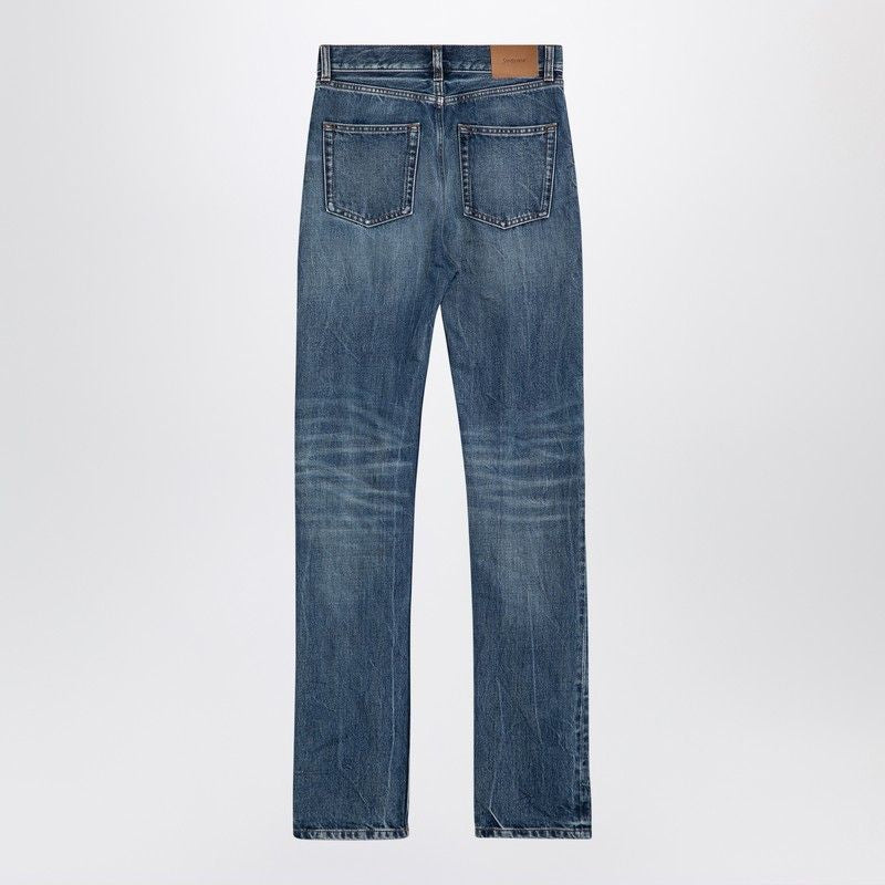 SAINT LAURENT Slim Fit High Waist Denim Jeans