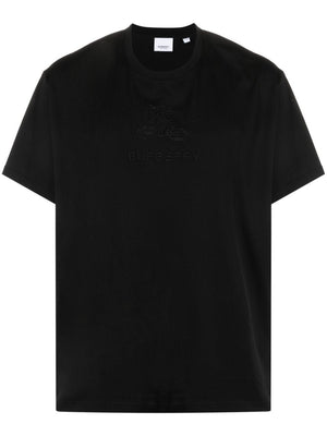 BURBERRY Men's Black Cotton Crew-Neck T-Shirt