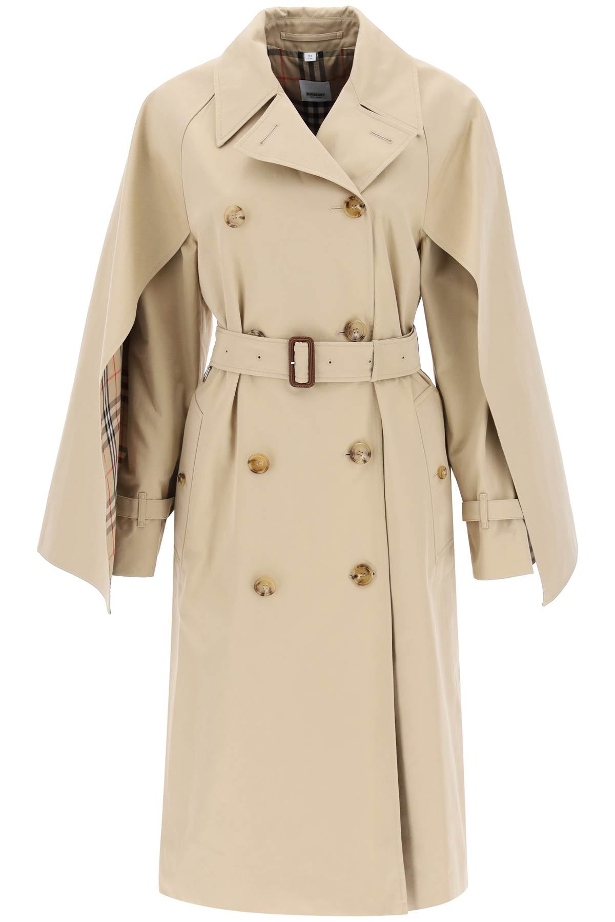 BURBERRY Honey Cotton Gabardine Coat - FW23 Collection