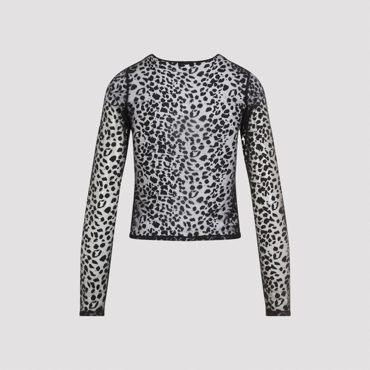 ALEXANDER MCQUEEN Leopard Devoré Top for Women