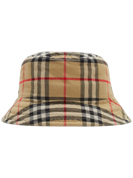 BURBERRY Check Cotton Bucket Hat - FW23 Collection