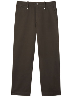 BURBERRY Wide-Leg Cotton Trousers for Men