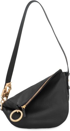 BURBERRY Black Leather Shoulder Handbag for Women - FW23