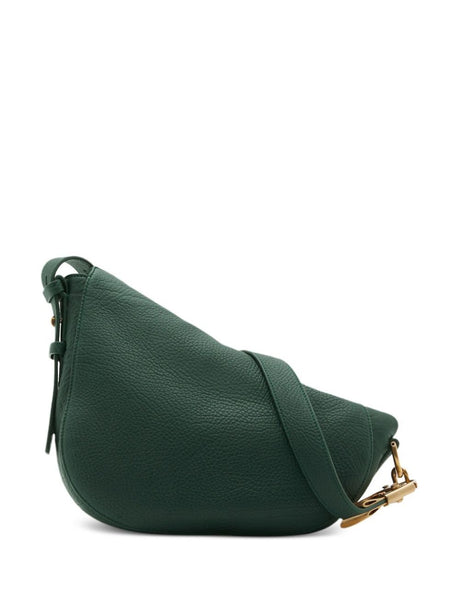 BURBERRY Luxurious Green Leather Crossbody Handbag for Women