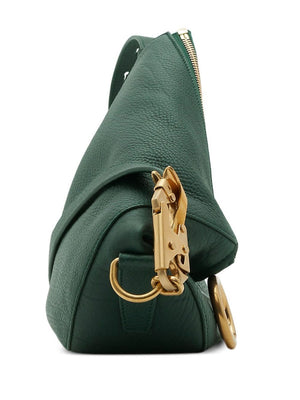 BURBERRY Luxurious Green Leather Crossbody Handbag for Women