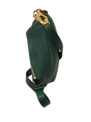 BURBERRY Luxurious Green Leather Crossbody Handbag for Women