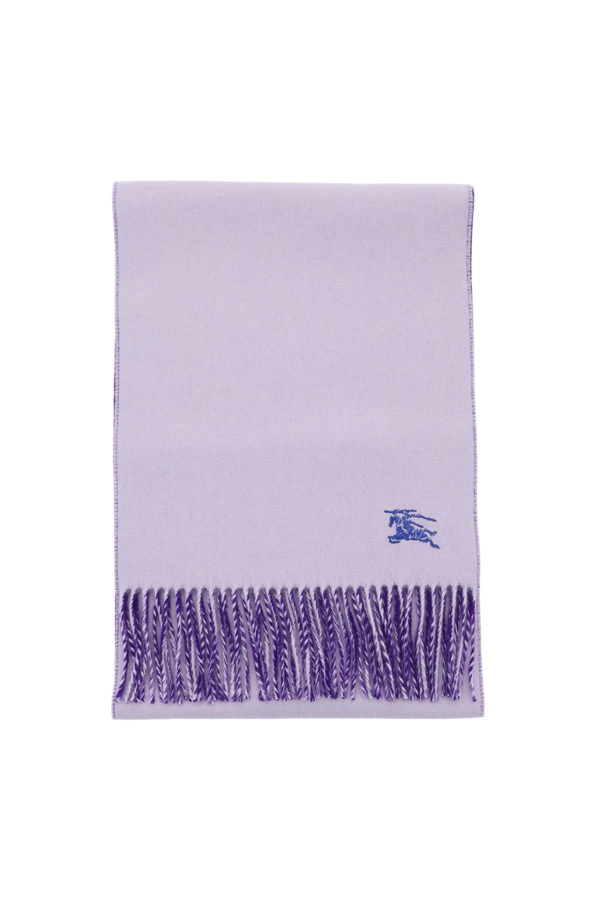 BURBERRY Reversible Purple Cashmere Scarf for Women