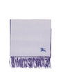 BURBERRY Reversible Purple Cashmere Scarf for Women