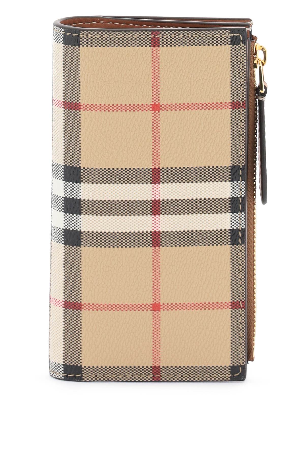 BURBERRY Classic Checkered Leather Cardholder for Men