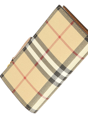 BURBERRY Classic Checkered Leather Cardholder for Men