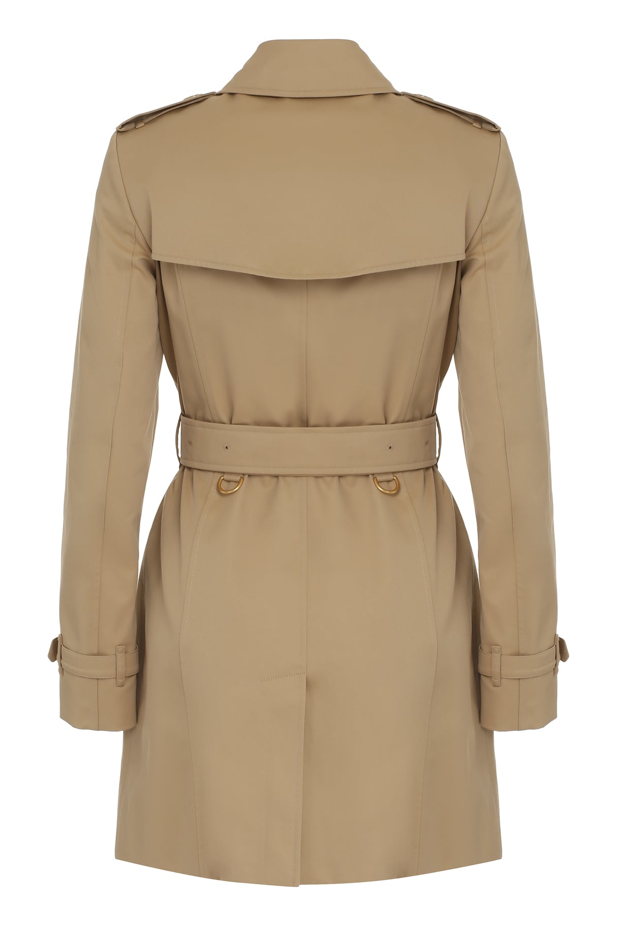 BURBERRY Beige Gabardine Trench Jacket for Women