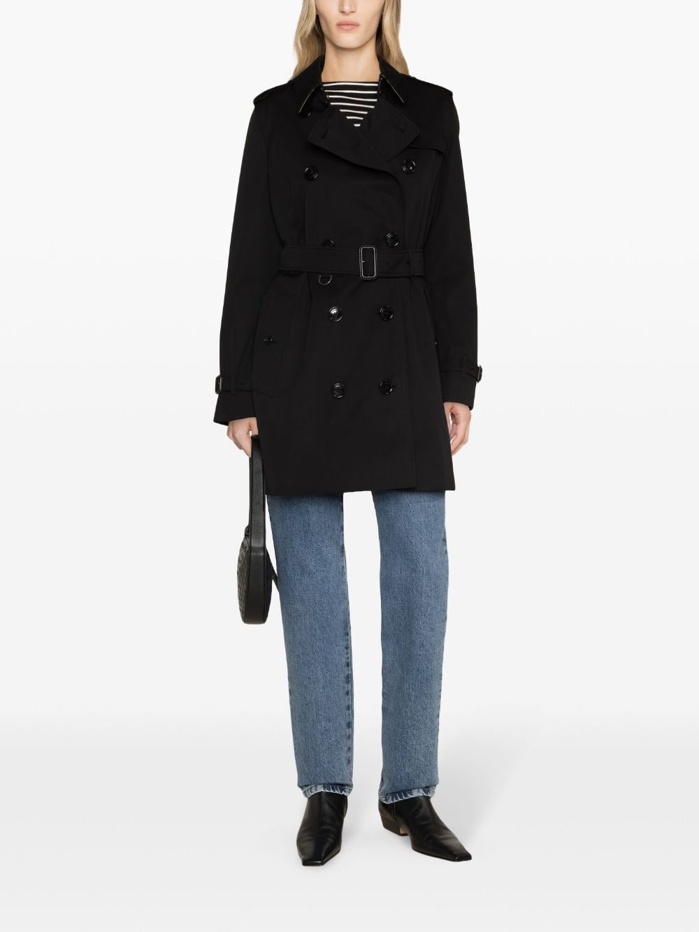 BURBERRY Stylish Black Trench Coat for Women - 24SS Collection