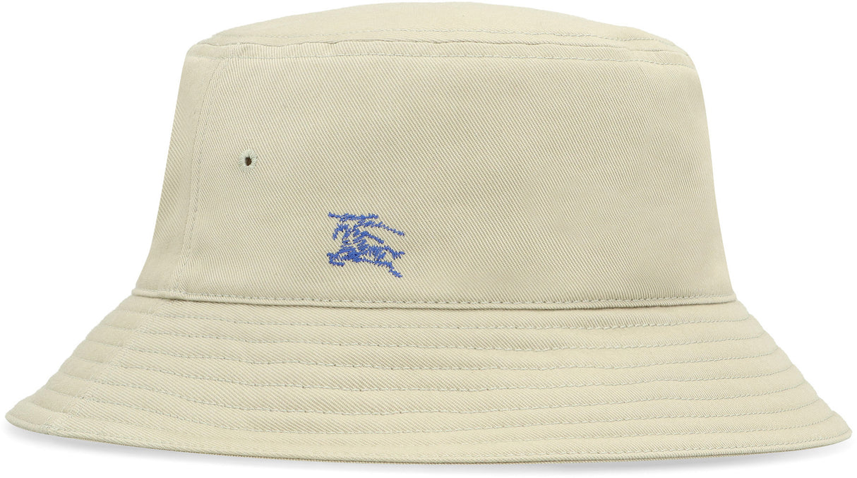 BURBERRY Men's Green Contrast Logo Bucket Hat